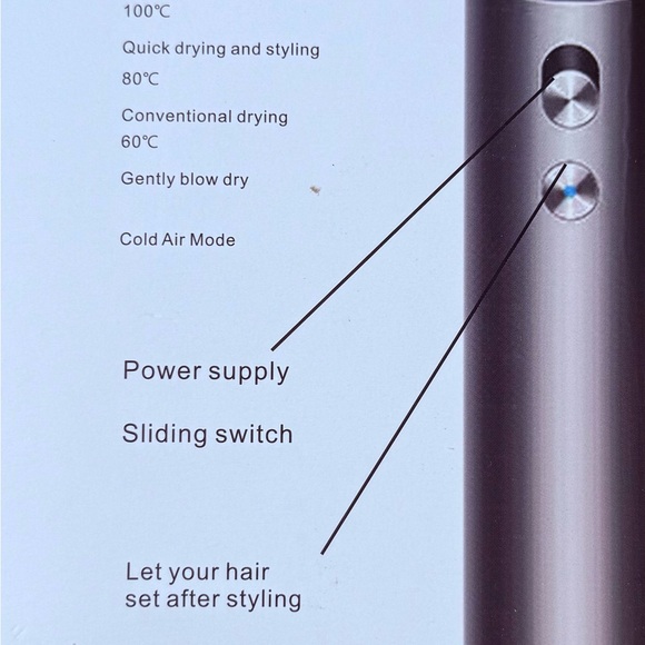 Grey and pink Super Fast Hair Dryer /// compare to Dyson - Picture 9 of 9